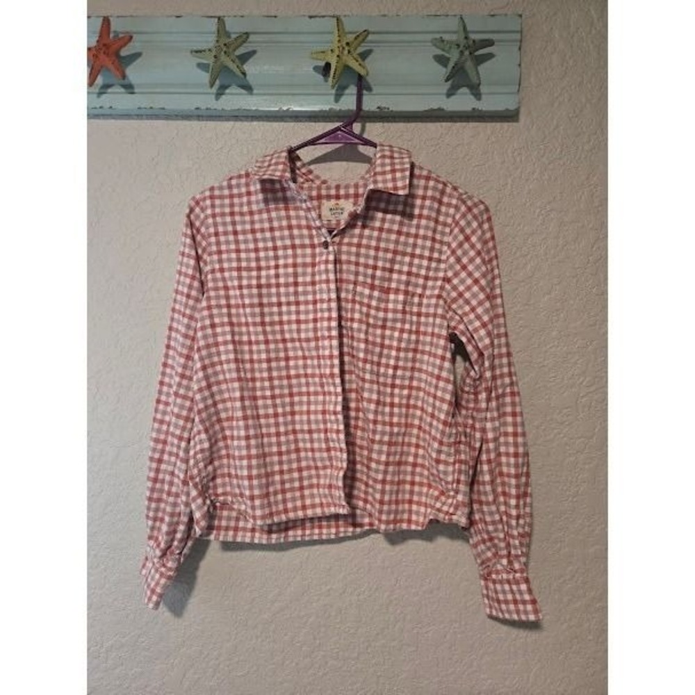 Marine Layer Plaid Crop Top